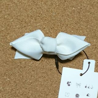 クチュールブローチ(Couture Brooch)の新品・未使用 クチュールブローチ ヘアクリップ リボン 白(その他)