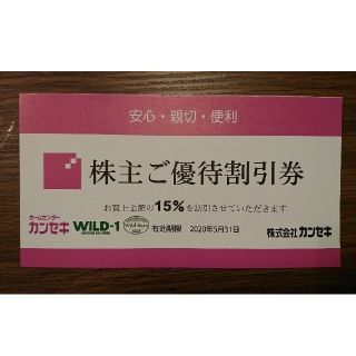 スノーピーク(Snow Peak)のwild-1 カンセキ 15%off 優待券(ショッピング)