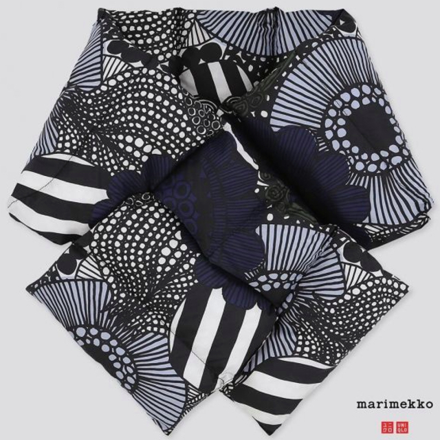 marimekko(マリメッコ)のマリメッコ ユニクロ パディットスカーフ ブルー レディースのファッション小物(マフラー/ショール)の商品写真