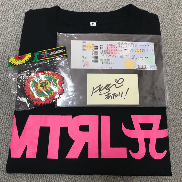 浜崎あゆみ 直筆サイン 2002年ツアー スタッフTシャツ 非売品 レア