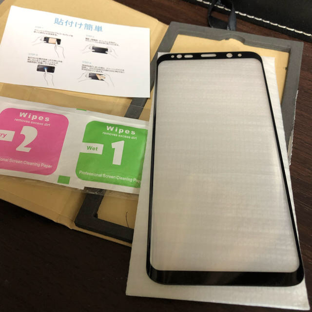 Galaxy(ギャラクシー)のGalaxy S8＋★S8+★SC-03J★SCV35★3Ｄ曲面★ガラスフィルム スマホ/家電/カメラのスマホアクセサリー(保護フィルム)の商品写真