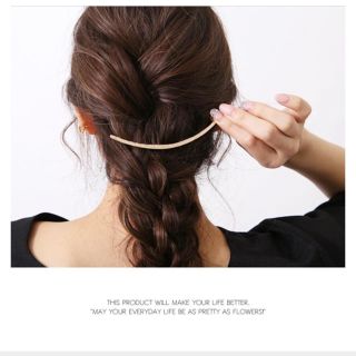 アメリヴィンテージ(Ameri VINTAGE)のクレッセントデザイン メタルコーム シルバー(ヘアピン)