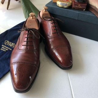 クロケットアンドジョーンズ(Crockett&Jones)の超美品　クロケット＆ジョーンズ ハンドグレード SELBORNE 8E(ドレス/ビジネス)