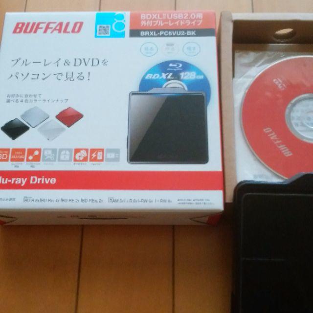 Buffalo(バッファロー)の外付けブルーレイDVDプレーヤー スマホ/家電/カメラのテレビ/映像機器(ブルーレイプレイヤー)の商品写真