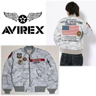 アヴィレックス(AVIREX)のワッショイ太郎様専用 L-2 USSOCOM フライトジャケット カモフラ L(フライトジャケット)