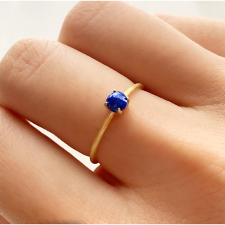 12月 誕生石˚✧⁎⁺˳✧༚アフガニスタン産 ラピスラズリ 爪留めリング 指輪(リング)