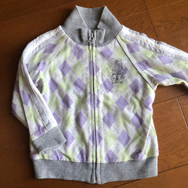 DAKS(ダックス)のDAKSアーガイルチェック柄パーカーカーディガン キッズ/ベビー/マタニティのキッズ服男の子用(90cm~)(カーディガン)の商品写真