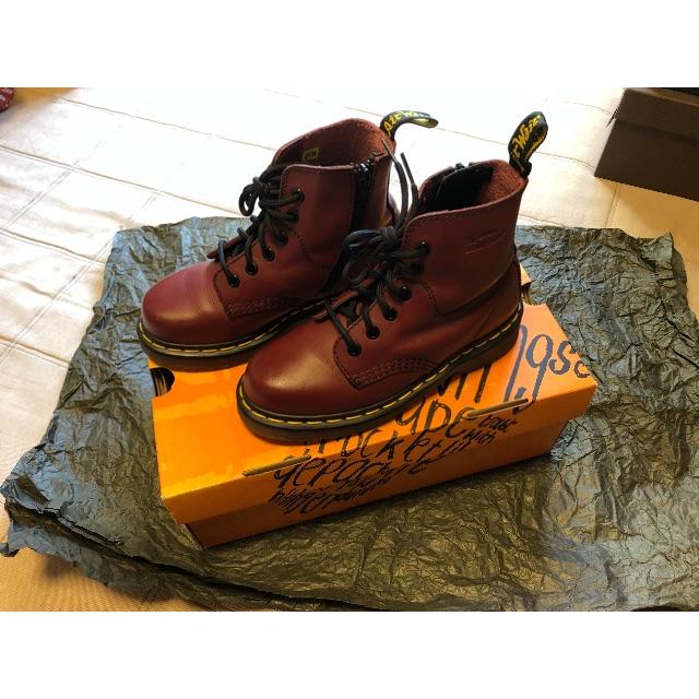 Dr.Martens(ドクターマーチン)のドクターマーチン 21センチ 赤茶 キッズ/ベビー/マタニティのキッズ靴/シューズ(15cm~)(ブーツ)の商品写真