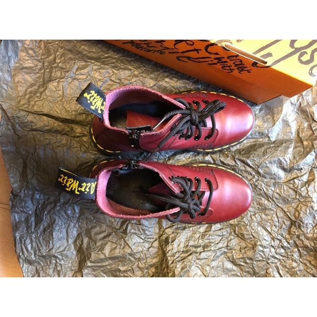 Dr.Martens(ドクターマーチン)のドクターマーチン 21センチ 赤茶 キッズ/ベビー/マタニティのキッズ靴/シューズ(15cm~)(ブーツ)の商品写真