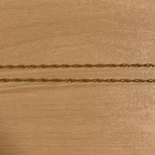 ウノアエレ(UNOAERRE)の14k イエローゴールド ツイスト ロープ チェーン ネックレス 金(ネックレス)