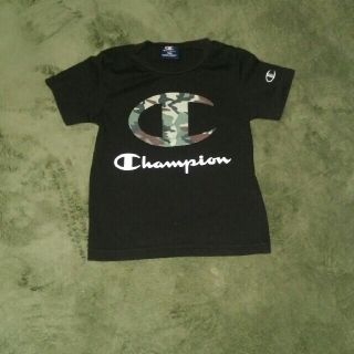 チャンピオン(Champion)のchampion　ブラック×ミリタリー　100cm Tシャツ(Tシャツ/カットソー)