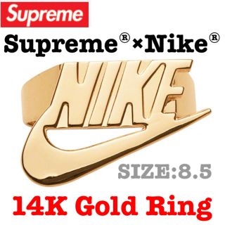 シュプリーム(Supreme)の完売‼️Supreme×Nike  14K Gold Ring 新品 送料込み(リング(指輪))