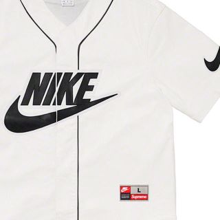 シュプリーム(Supreme)の(L最安値)supreme  nikeコラボ2019fw baseballシャツ(シャツ)