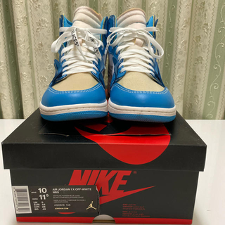 ナイキ(NIKE)のnike  off-white jordan 1 unc(スニーカー)