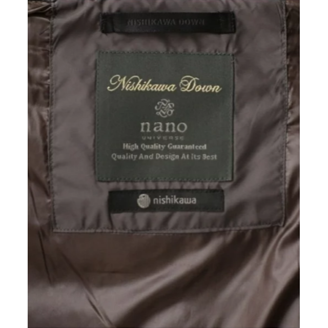 nano・universe(ナノユニバース)のナノユニバース 西川ダウン/フードロングダウン チャコール 《新品・タグ付き》 レディースのジャケット/アウター(ダウンコート)の商品写真