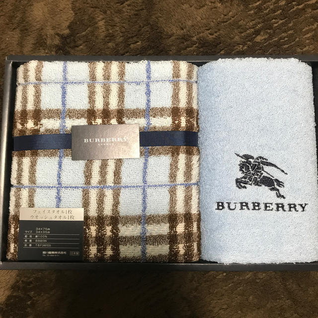 BURBERRY(バーバリー)のBURBERRY フェイスタオル　ウォッシュタオル インテリア/住まい/日用品の日用品/生活雑貨/旅行(タオル/バス用品)の商品写真