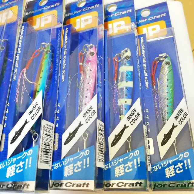 Major Craft(メジャークラフト)の新品未使用✩送料込み♪メジャークラフト ジグパラ ショート30g 6カラーセット スポーツ/アウトドアのフィッシング(ルアー用品)の商品写真