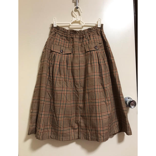 チェックのスカート レディースのスカート(ひざ丈スカート)の商品写真