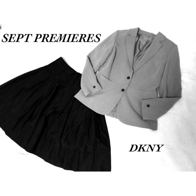 DKNY(ダナキャランニューヨーク)の（49）SEPT PREMIERES★ダナキャラン★スカート× ジャケット レディースのフォーマル/ドレス(スーツ)の商品写真