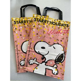 スヌーピー(SNOOPY)のスヌーピー PLAZA ショップ袋 2枚セット(ショップ袋)