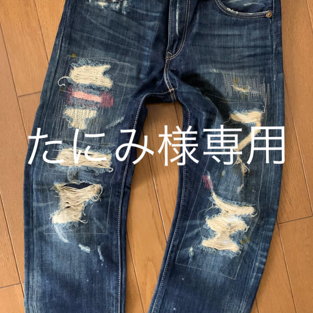 LEVI'S 505 W30L32スリムストレートダメージ美品