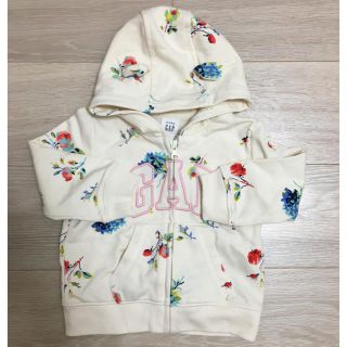 ベビーギャップ(babyGAP)のbaby GAP くま耳 花柄パーカー 新品未使用(トレーナー)