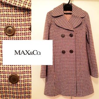 マックスアンドコー(Max & Co.)の5.5万円　MAX&Co マックス&コー 柄コート 美品 (ピーコート)