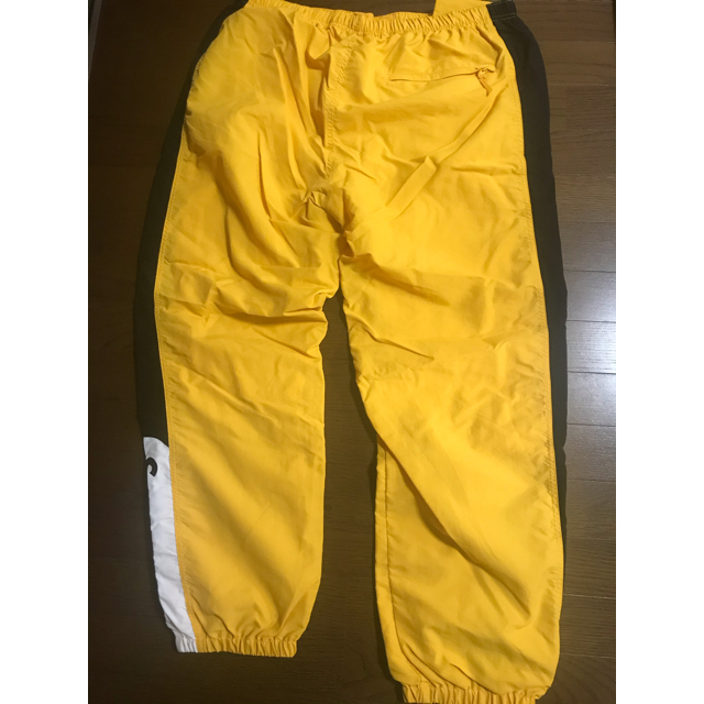 メンズsupreme track pants 黄色　XL