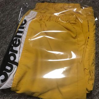 メンズsupreme track pants 黄色　XL