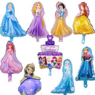 ディズニー(Disney)の☆プリンセスバルーン☆ ミニプリンセス☆バルーン☆風船☆9ピースセット(お宮参り用品)