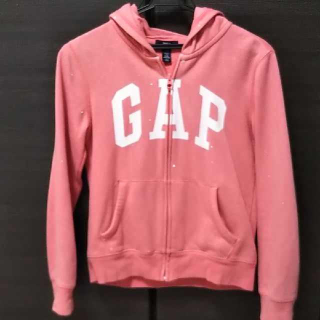 GAP Kids(ギャップキッズ)のＧＡＰ ピンクラメパーカー 女の子 キッズ/ベビー/マタニティのキッズ服女の子用(90cm~)(ジャケット/上着)の商品写真