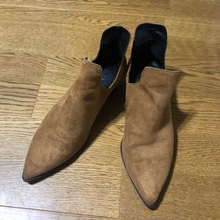 ザラ(ZARA)のZARA ウエスタンブーツ ベージュ 38(ブーツ)