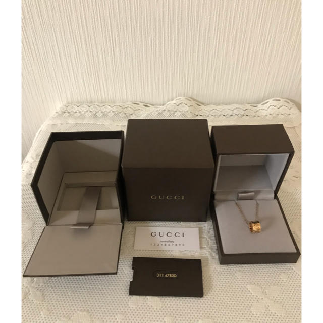 Gucci(グッチ)のるー様 専用☆ 未使用 グッチ アイコントワール ネックレス K18  レディースのアクセサリー(ネックレス)の商品写真