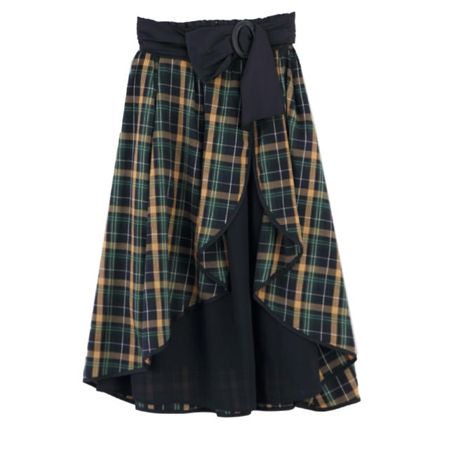 axes femme(アクシーズファム)のリボンベルトデザイン スカート レディースのスカート(ロングスカート)の商品写真