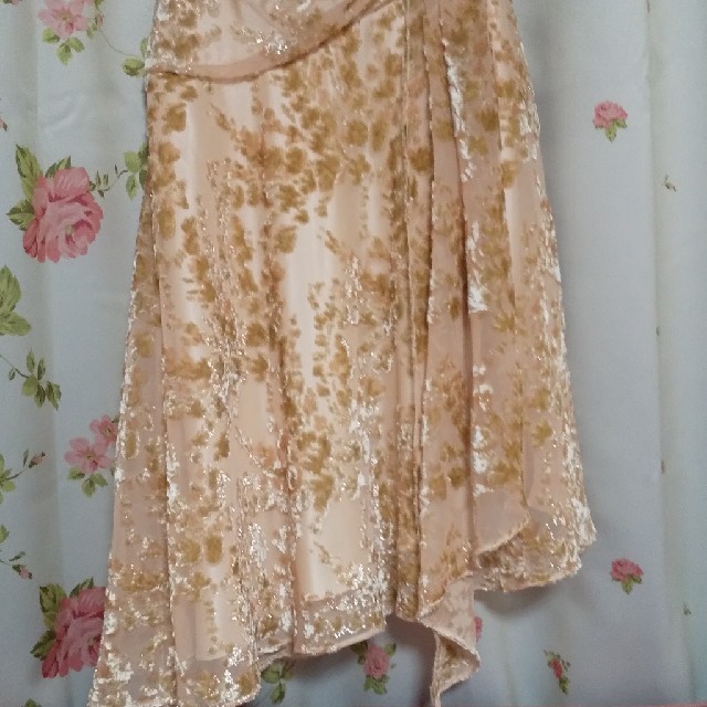 最終値下げ➡️パーティードレス&ファー付ショール レディースのフォーマル/ドレス(ミディアムドレス)の商品写真