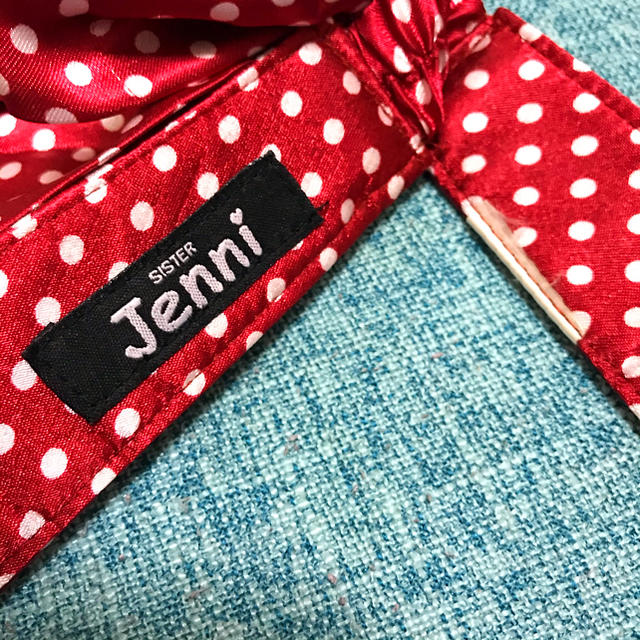 JENNI(ジェニィ)の🎀SISTEᎡ Jenni バックリボン サンバイザー 赤 水玉 キッズ/ベビー/マタニティのこども用ファッション小物(帽子)の商品写真