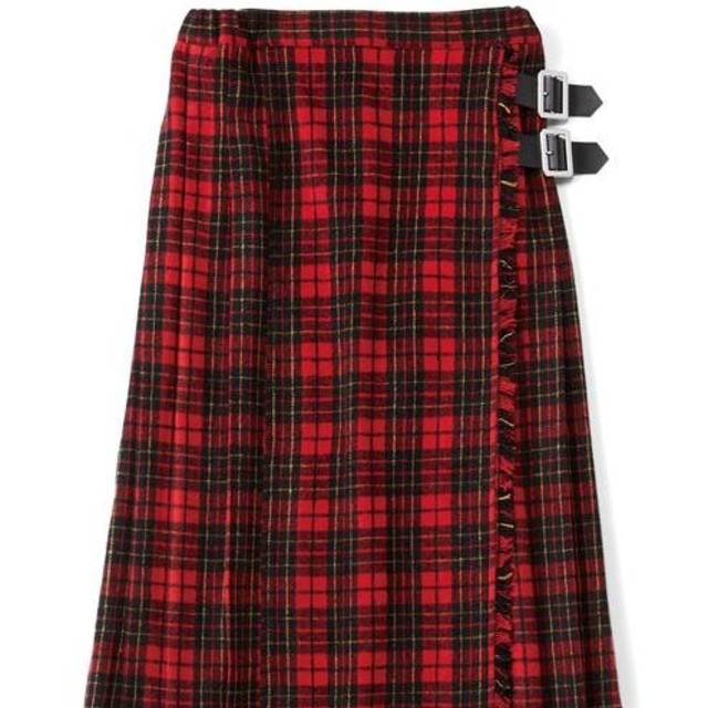 FELISSIMO(フェリシモ)のはまじとコラボ 巻きスカート風チェックスカート レディースのスカート(ロングスカート)の商品写真