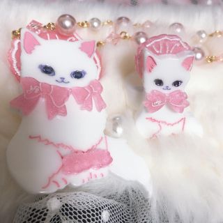 アンジェリックプリティー(Angelic Pretty)のAngelic pretty 猫 ネックレスとリング セット(ネックレス)