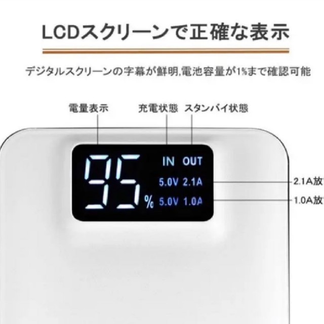 IODATA(アイオーデータ)のモバイルバッテリー＋メディヒール20枚 スマホ/家電/カメラのスマートフォン/携帯電話(バッテリー/充電器)の商品写真