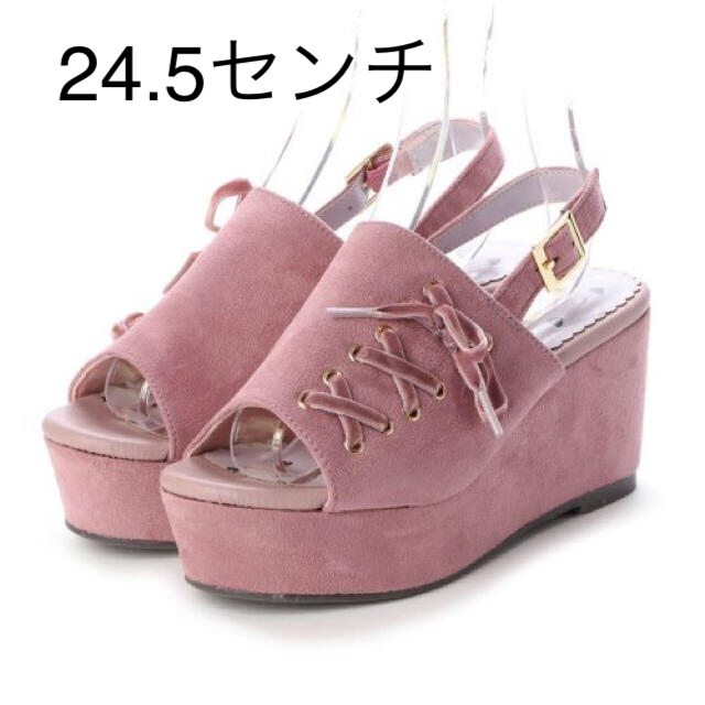 NICE CLAUP(ナイスクラップ)の新品 ナイスクラップ  かわいいサンダル  ピンク系　24.5センチ⭐️大特価 レディースの靴/シューズ(サンダル)の商品写真