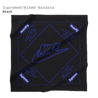 シュプリーム(Supreme)のSupreme Nike Bandana black/blue(バンダナ/スカーフ)
