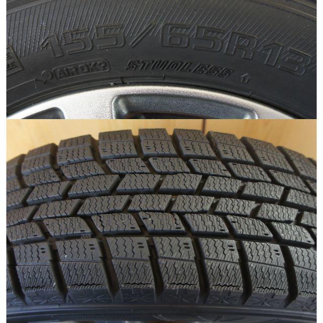 ■ 2018年製 スタッドレス＋ホイール 4本セット 【155/65R13】 / 3