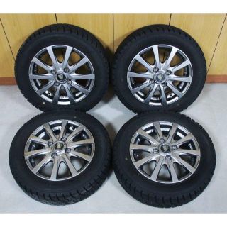 ■ 2018年製 スタッドレス＋ホイール 4本セット 【155/65R13】 /(タイヤ・ホイールセット)