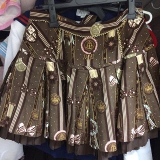 アンジェリックプリティー(Angelic Pretty)のチョコロゼ スカート ブラウン(ミニスカート)