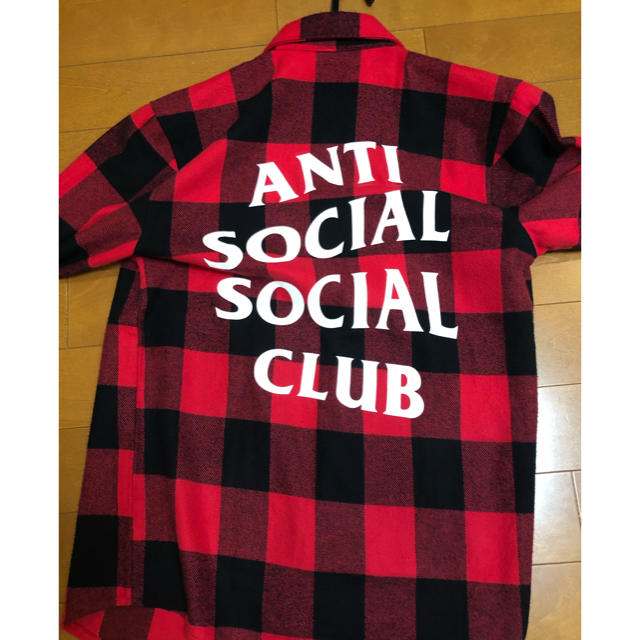 anti social social club チェックシャツシャツ