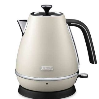 デロンギ(DeLonghi)の美品 デロンギ ケトル 1.0L KBI1200J-W 送料無料 箱、保証書あり(電気ケトル)