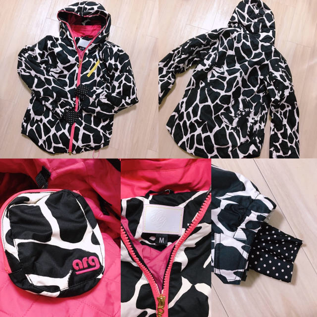 美品】スノーボードウェア arg 女性用 可愛い 白黒 牛柄 arg - ウエア/装備