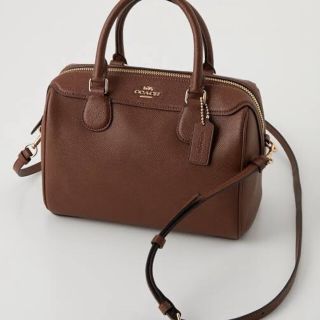 COACH - コーチ ミニボストンバッグ ブラウンの通販|ラクマ
