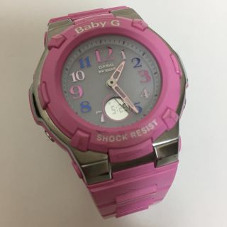 ベビージー(Baby-G)のBaby-Ｇ CASIO ソーラー腕時計 ピンク BGA-1100GR 中古(腕時計)