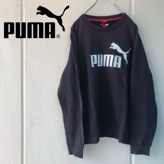 プーマ(PUMA)のPUMA ビックロゴ スウェット ネイビー プーマ 90s(スウェット)